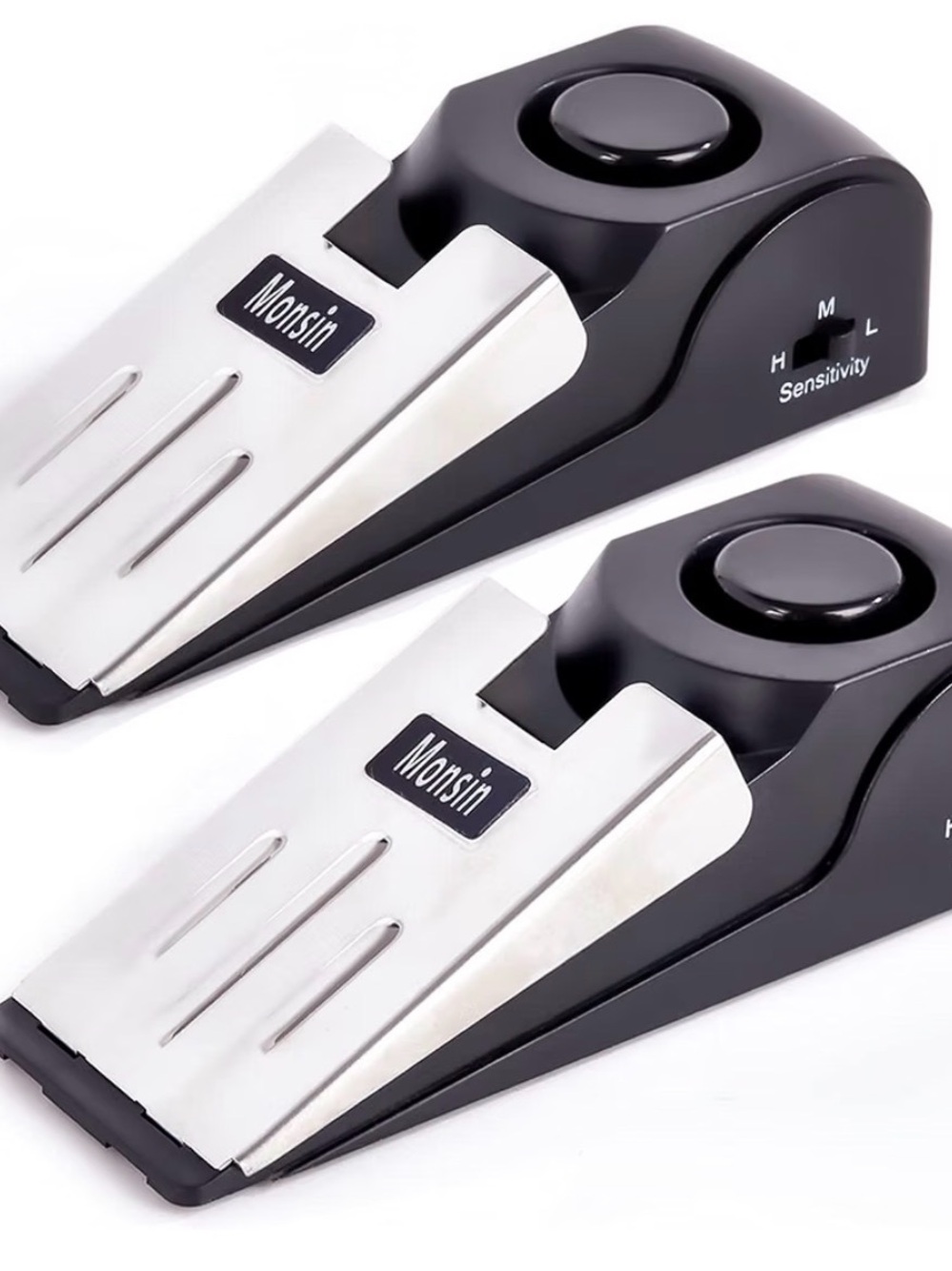 Monsin Door Stop Alarm - Black & Silver